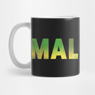 Crystal Malarky Green Yellow Mug